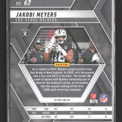 2025 Panini Mosaic Prizm Jakobi Meyers #62 Green
