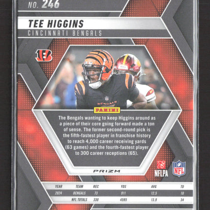 2025 Panini Mosaic Prizm Tee Higgins #246 Green