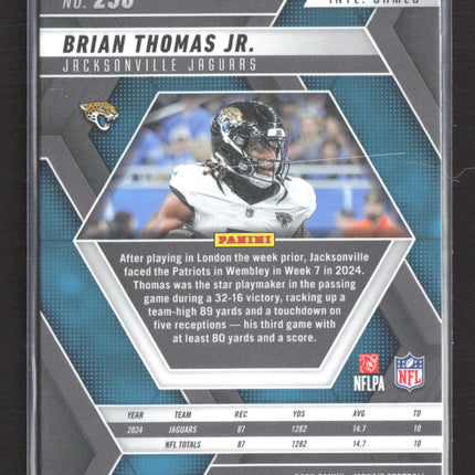 2025 Panini Mosaic Brian Thomas Jr. #256 Silver Prizm