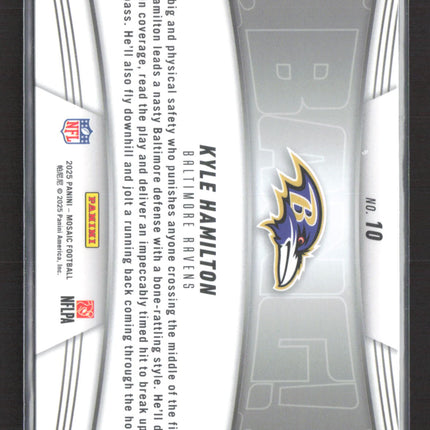 2025 Panini Mosaic Bang! Kyle Hamilton #10