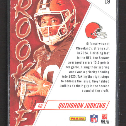 2025 Panini Rookies & Stars Quinshon Judkins #19 RC