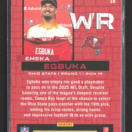 2025 Panini Rookies & Stars Draft Class Emeka Egbuka #18 RC