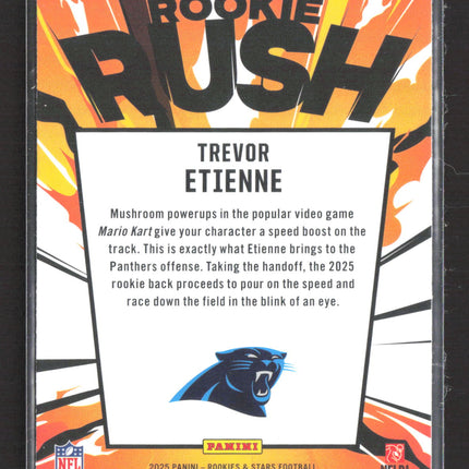 2025 Panini Rookies & Stars Rookie Rush Trevor Etienne #19 RC