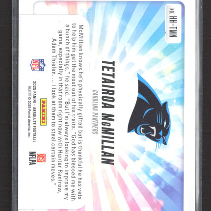 2025 Panini Absolute Football Hog Heaven Tetairoa McMillan #HH-TMN RC