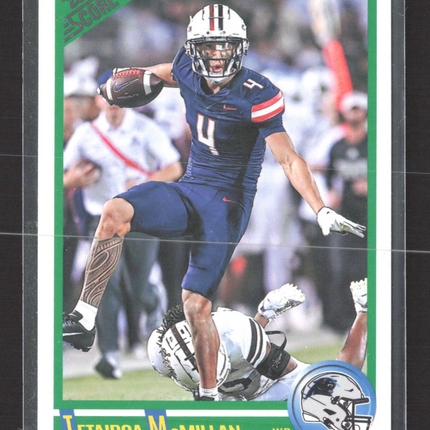 2025 Panini Score Football Tetairoa McMillan #3 Green