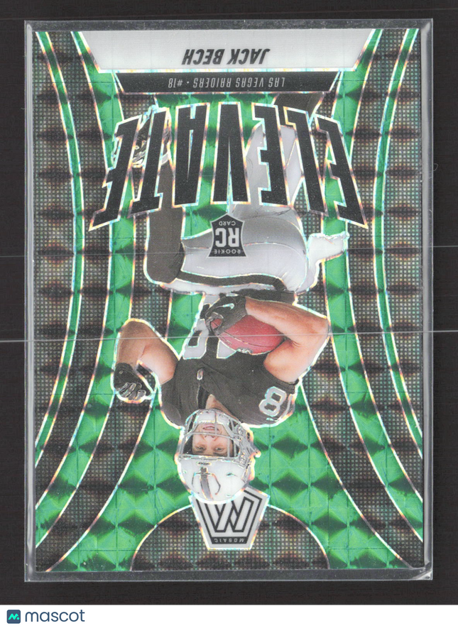 2025 Panini Mosaic Elevate Jack Bech #11 Green RC