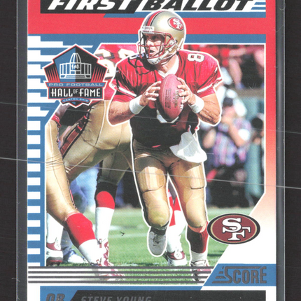 2025 Panini Score Football First Ballot Steve Young #1