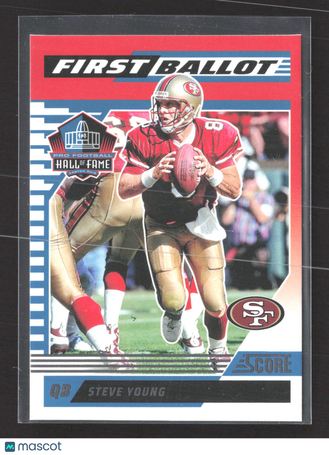 2025 Panini Score Football First Ballot Steve Young #1