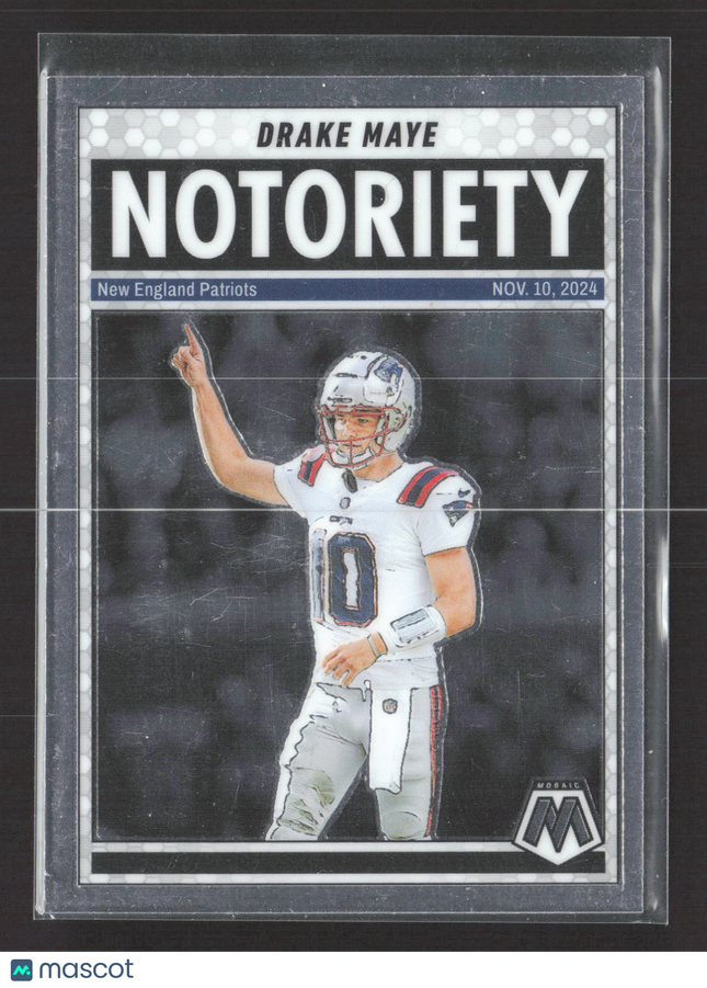 2025 Panini Mosaic Football Notoriety Drake Maye #3