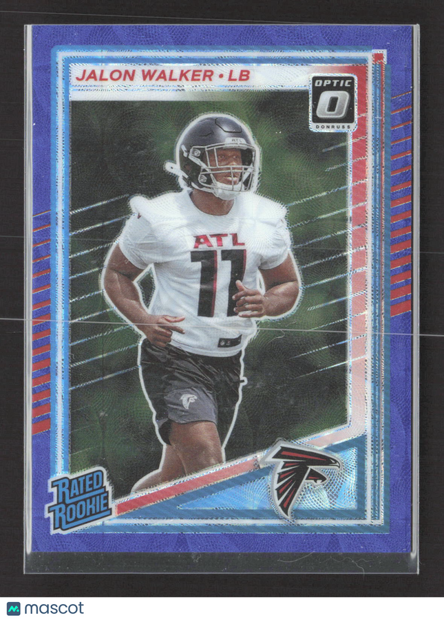 2025 Panini Donruss Optic Prizm Jalon Walker #344 Purple