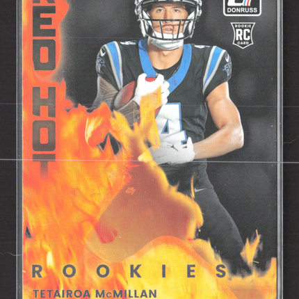 2025 Panini Donruss Red Hot Rookies Tetairoa McMillan #RHR-TMC RC