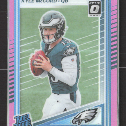 2025 Panini Donruss Optic Football Kyle McCord #325 Pink