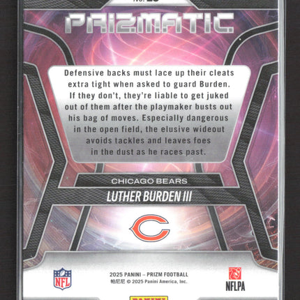2025 Panini Prizm Prizmatic Luther Burden III #18 RC