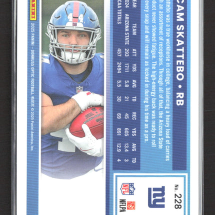 2025 Panini Donruss Optic Cam Skattebo #228
