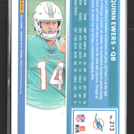 2025 Panini Donruss Optic Quinn Ewers #213