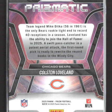 2025 Panini Prizm Prizmatic Colston Loveland #20 RC
