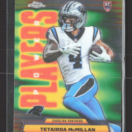 2023 Topps Chrome Power Players Tetairoa McMillan #PP-28 RC