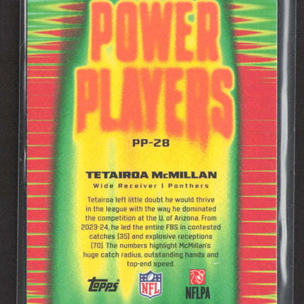 2023 Topps Chrome Power Players Tetairoa McMillan #PP-28 RC