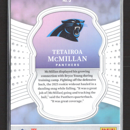 2026 Panini Select Certified Tetairoa McMillan #5 RC