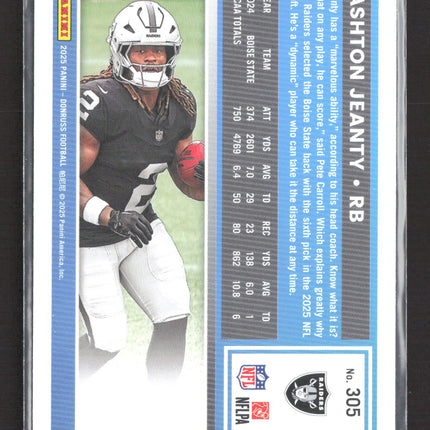 2025 Panini Donruss Football Ashton Jeanty #305
