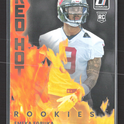 2025 Panini Donruss Red Hot Rookies Emeka Egbuka #RHR-EMK RC