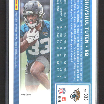 2025 Panini Donruss Optic Bhayshul Tuten #333