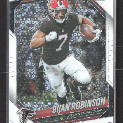2025 Panini Prizm Football Bijan Robinson #96 White Sparkle
