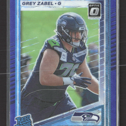 2025 Panini Donruss Optic Grey Zabel #366 Purple
