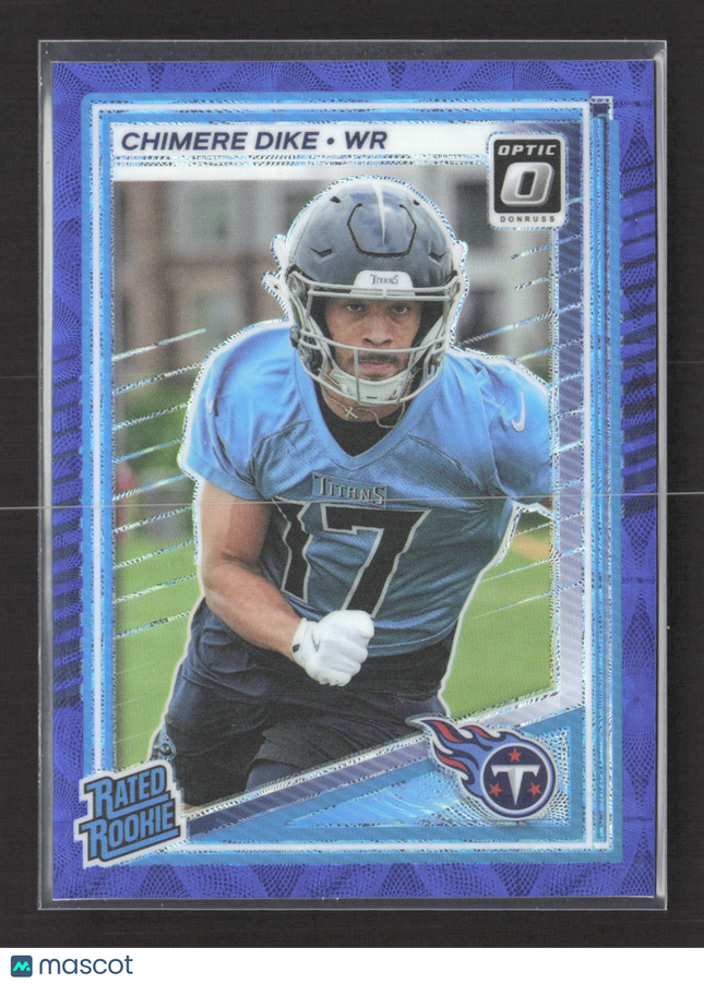2025 Panini Donruss Optic Prizm Chimere Dike #269 Purple