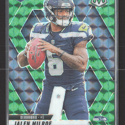 2025 Panini Mosaic Football Jalen Milroe #322 Green RC