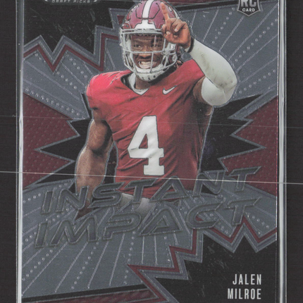 2025 Panini Prizm Draft Picks Instant Impact Jalen Milroe #II-JME RC