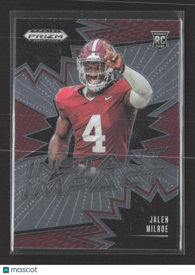 2025 Panini Prizm Draft Picks Instant Impact Jalen Milroe #II-JME RC