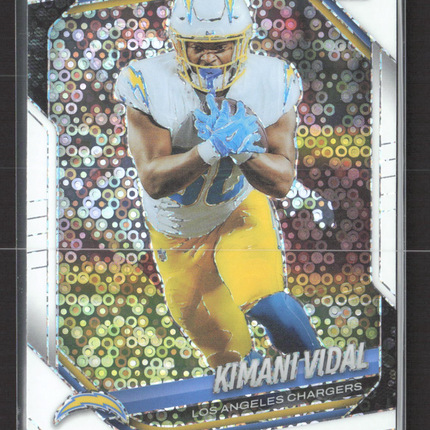 2025 Panini Prizm Kimani Vidal #134 White Sparkle