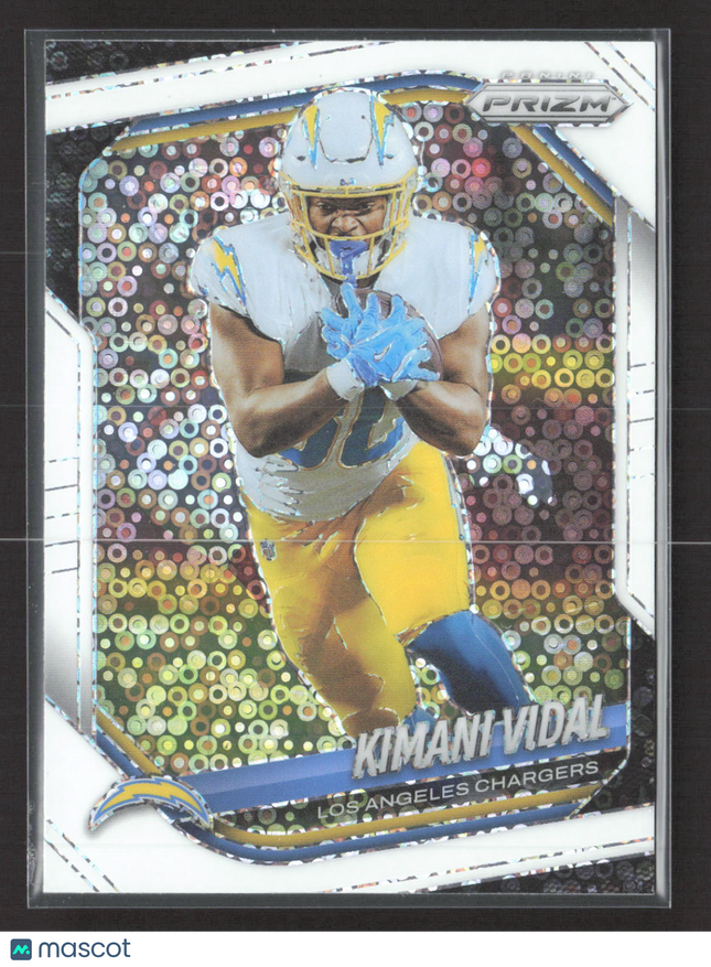 2025 Panini Prizm Kimani Vidal #134 White Sparkle