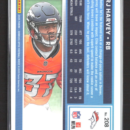 2025 Panini Donruss Optic Football RJ Harvey #208