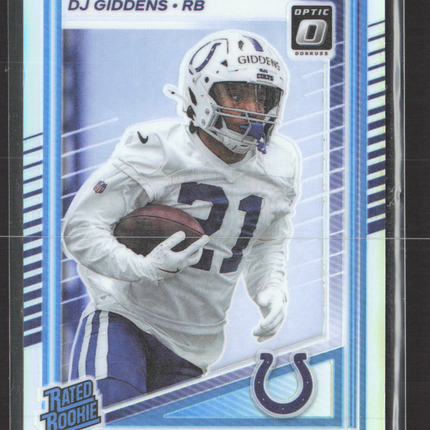 2025 Panini Donruss Optic DJ Giddens #258 Holo