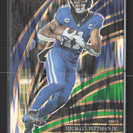 2026 Panini Select Prizm Michael Pittman Jr. #231 Zebra Club Level