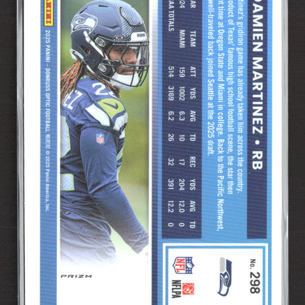 2025 Panini Donruss Optic Prizm Damien Martinez #298 Purple