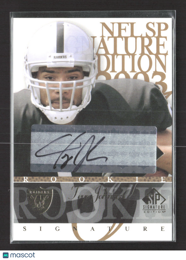2003 Upper Deck SP Signature Edition Teyo Johnson #JO auto