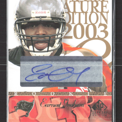 2003 Upper Deck SP Signature Edition Earnest Graham #EG blue ink auto