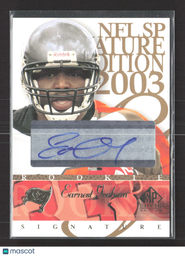 2003 Upper Deck SP Signature Edition Earnest Graham #EG blue ink auto