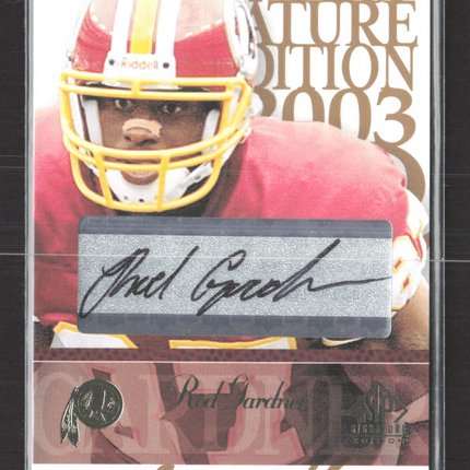 2003 Upper Deck SP Signature Edition Rod Gardner #RG auto