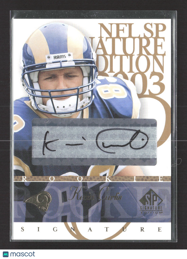 2003 Upper Deck SP Signature Edition Kevin Curtis #KC auto