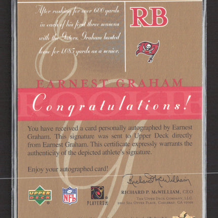 2003 Upper Deck SP Signature Edition Earnest Graham #EG auto