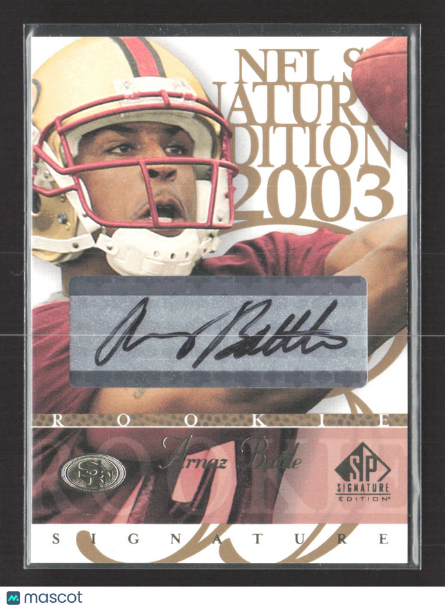 2003 Upper Deck SP Signature Edition Arnaz Battle #AR auto