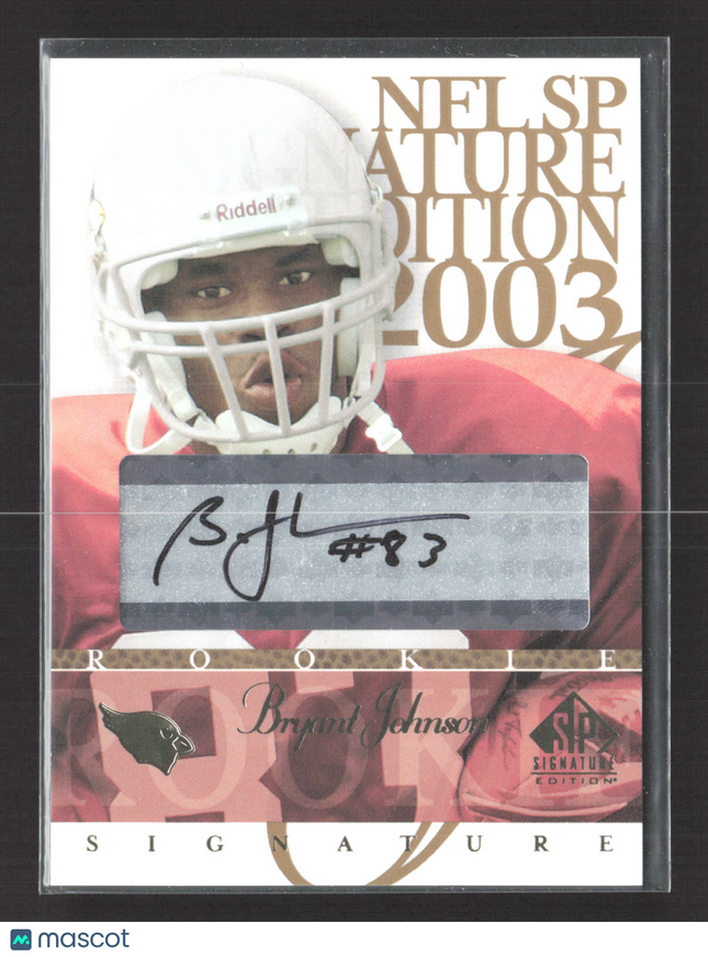 2003 Upper Deck SP Signature Edition Bryant Johnson #BR auto