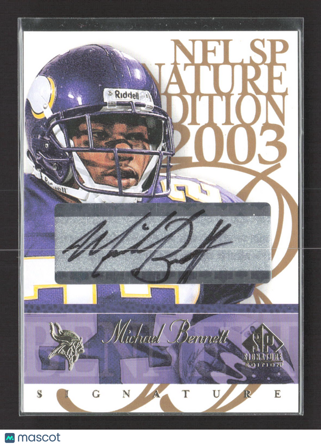 2003 Upper Deck SP Signature Edition Michael Bennett #MB auto