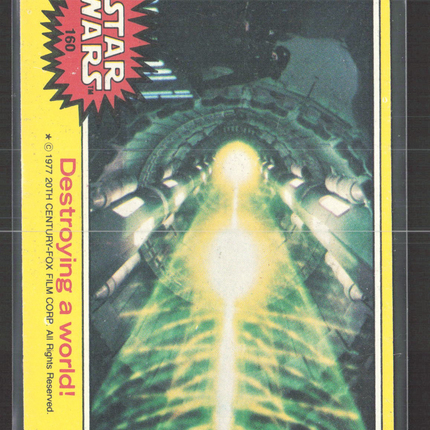 1977 Topps Star Wars Series 3 Puzzle Back #160