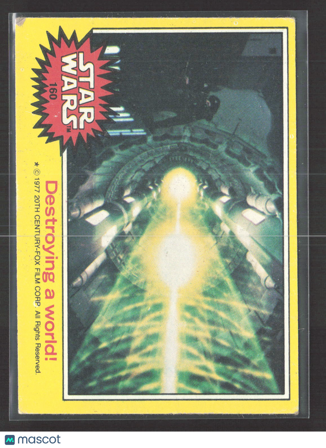 1977 Topps Star Wars Series 3 Puzzle Back #160