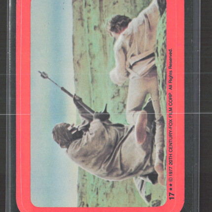 1977 Topps Star Wars Stickers Sticker Blank Back #17